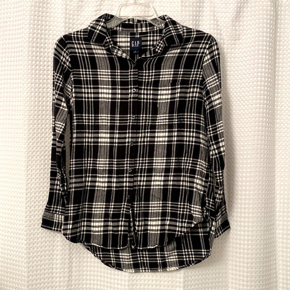GAP Black and White Flannel